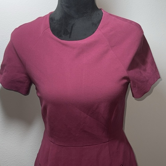 Acne Studios Lucille Sheath Dress in Burgundy Cotton blend Sz 36 US 4 - Picture 5 of 15